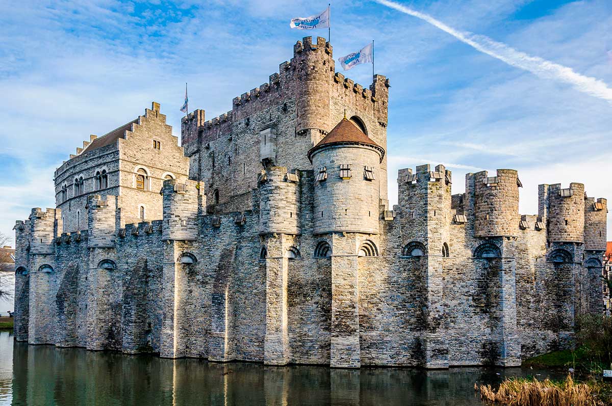 Ghent, Belgium, boasts a captivating blend of medieval architecture, including the Gravensteen castle and the Belfry of Ghent, alongside vibrant canals and a thriving cultural scene, showcasing its rich history and modern dynamism.