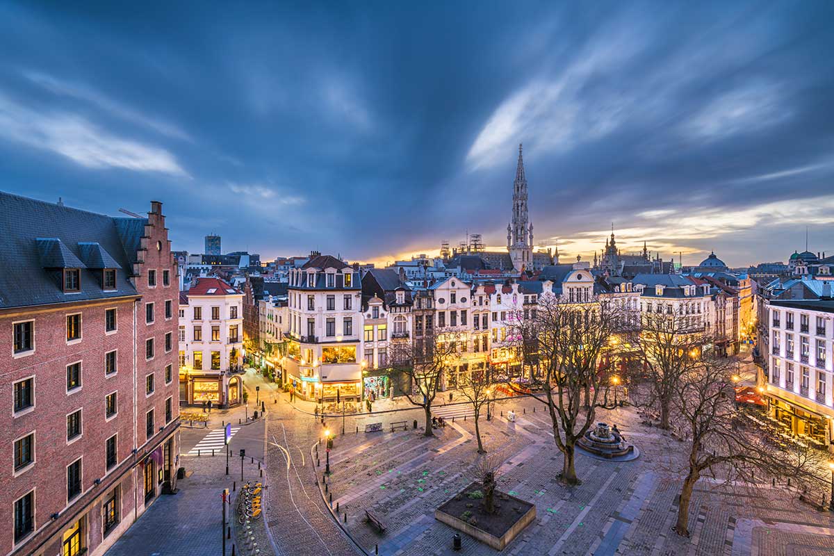 Brussels, the capital of Belgium and the European Union, showcases a blend of medieval architecture in the Grand Place, modern European institutions, and vibrant cultural scenes, including its renowned chocolate and beer traditions.
