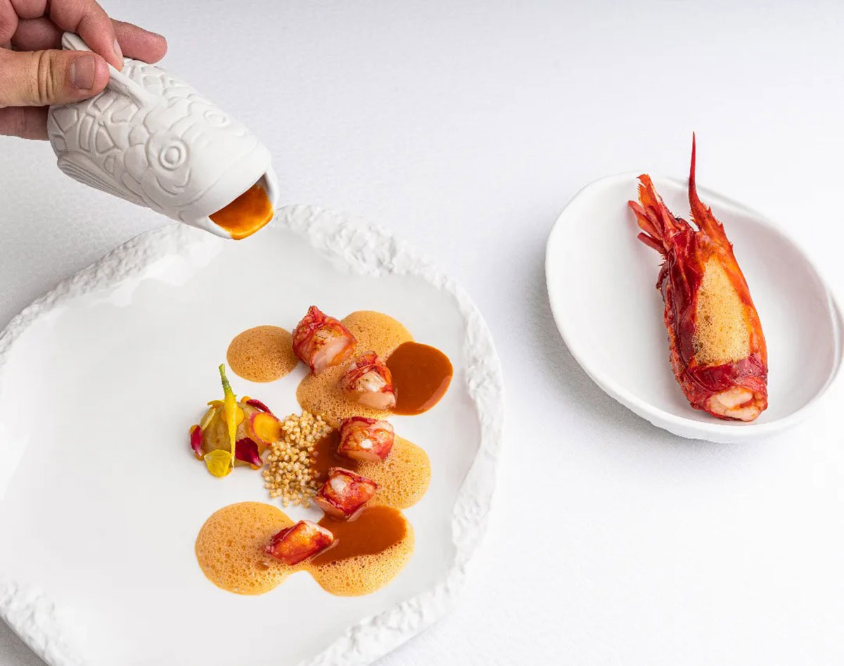 Indulge in the regal sweetness of Carabineiro, the King of Prawns, a seafood delicacy renowned for its exquisite flavor.