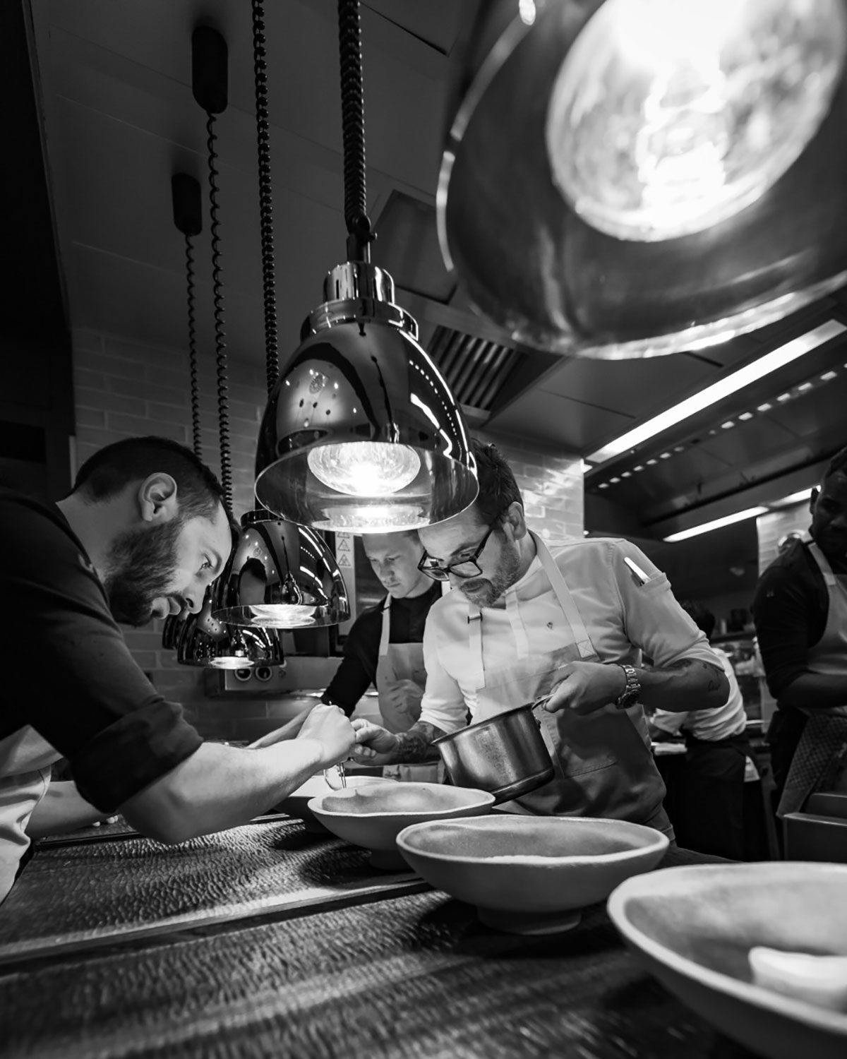 At Ocean Restaurant, Chef Hans Neuner crafts innovative dishes that showcase his mastery of seafood and modern gastronomy.