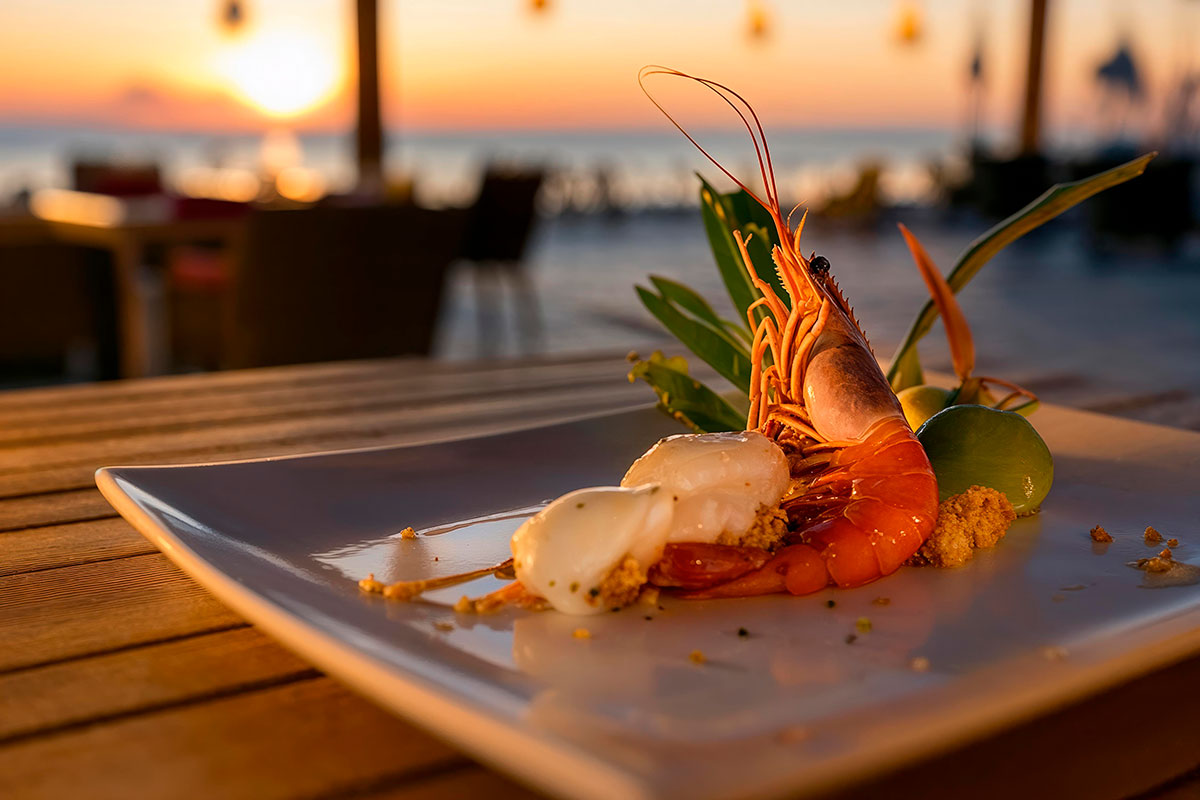 Algarve cuisine thrives on the freshest seafood, where daily catches of succulent prawns, flavorful clams, and diverse fish varieties are transformed into iconic dishes, embodying the region's culinary heritage and coastal bounty.
