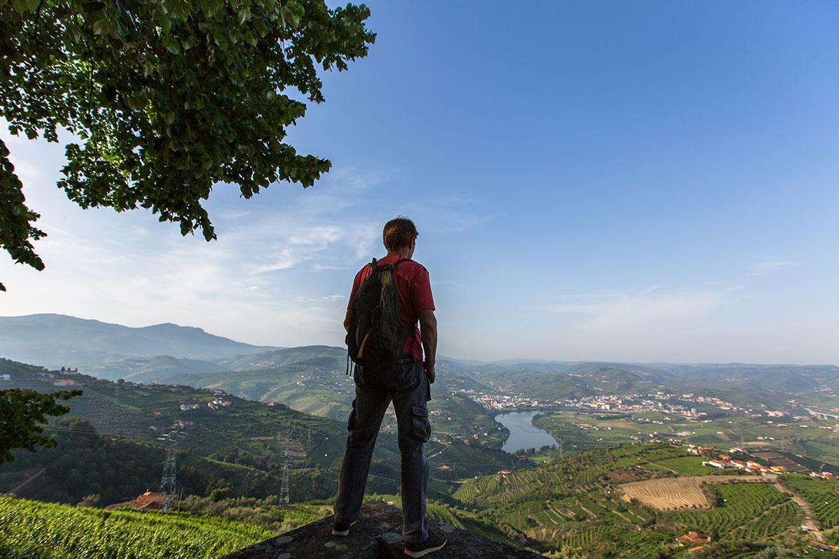 Hiking in the Douro Valley allows adventurers to explore the region's stunning terraced vineyards, discover hidden Quintas, and enjoy panoramic views of the winding Douro River, offering a unique perspective on the landscape that shapes Portugal's renowned wine production.