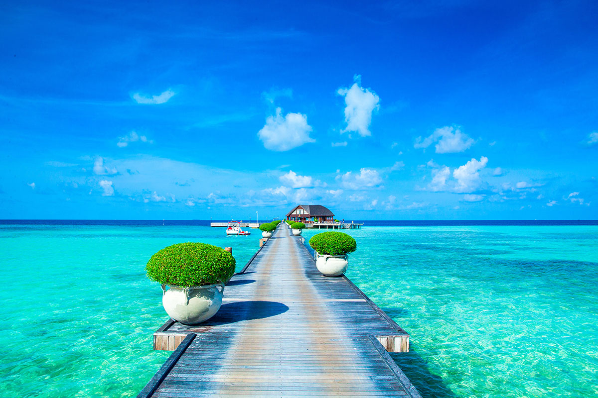 Tropical beach in Maldives