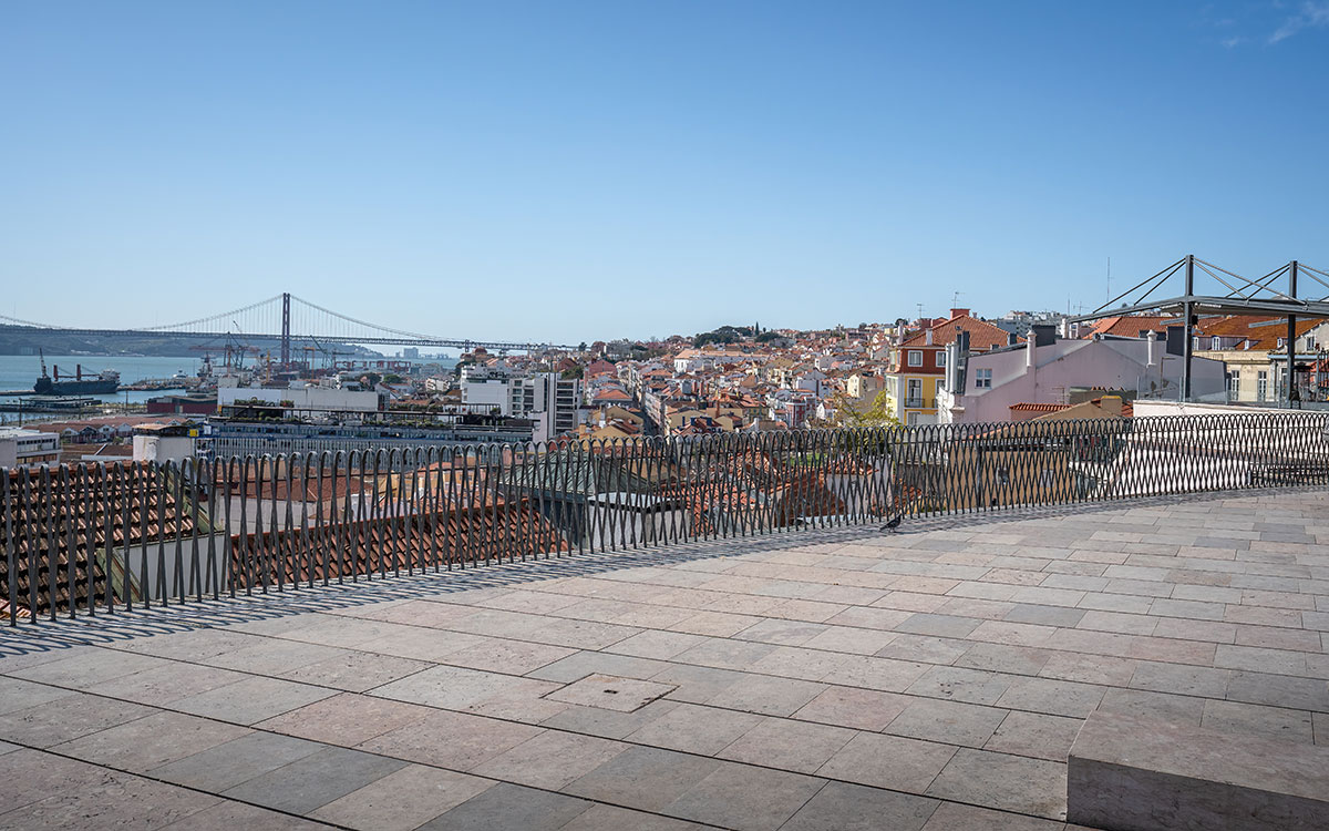 Miradouro de Santa Catarina Viewpoint - Lisbon, Portugal 