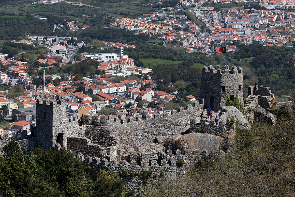 View from the walls of the Castle of the Moors overlooking Sintra
