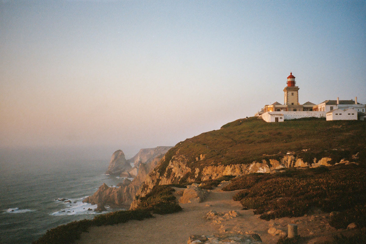Sunset at Cabo da Roca, westernmost point of mainland Europe