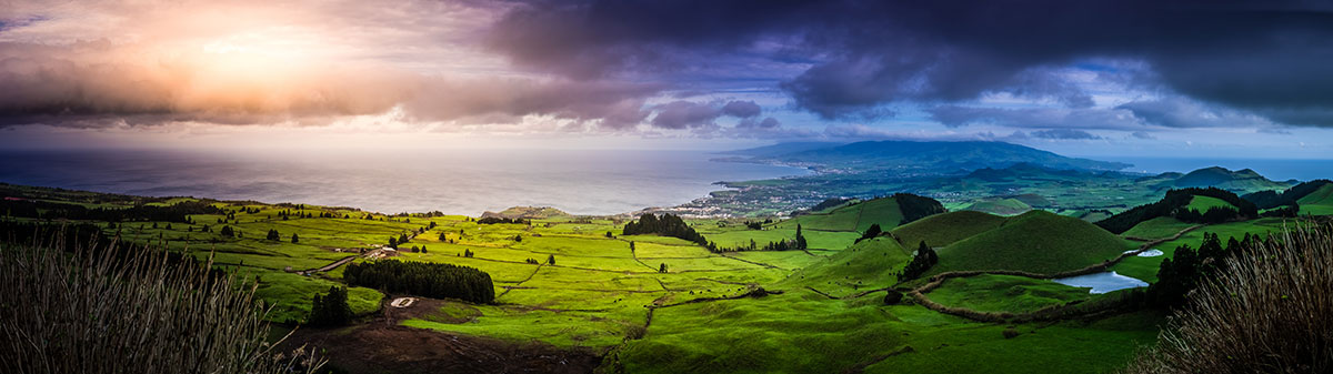 Mist rolling over São Miguel’s green hills