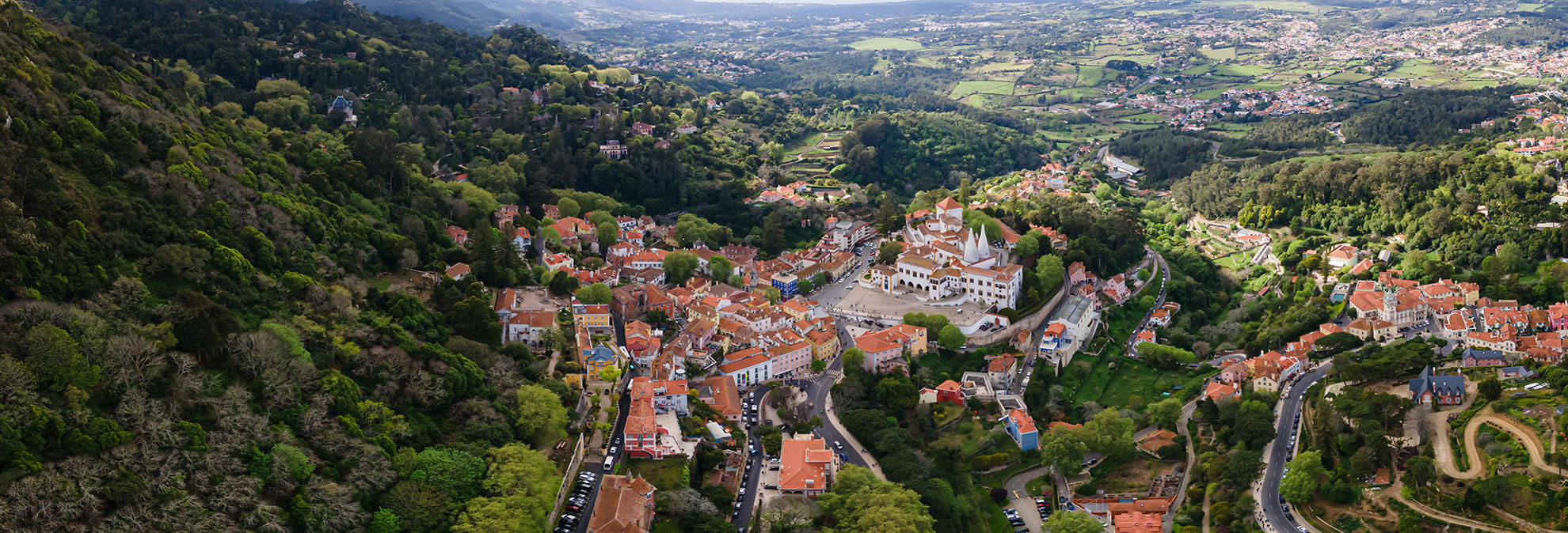 Aerial View of Sintra, Portugal