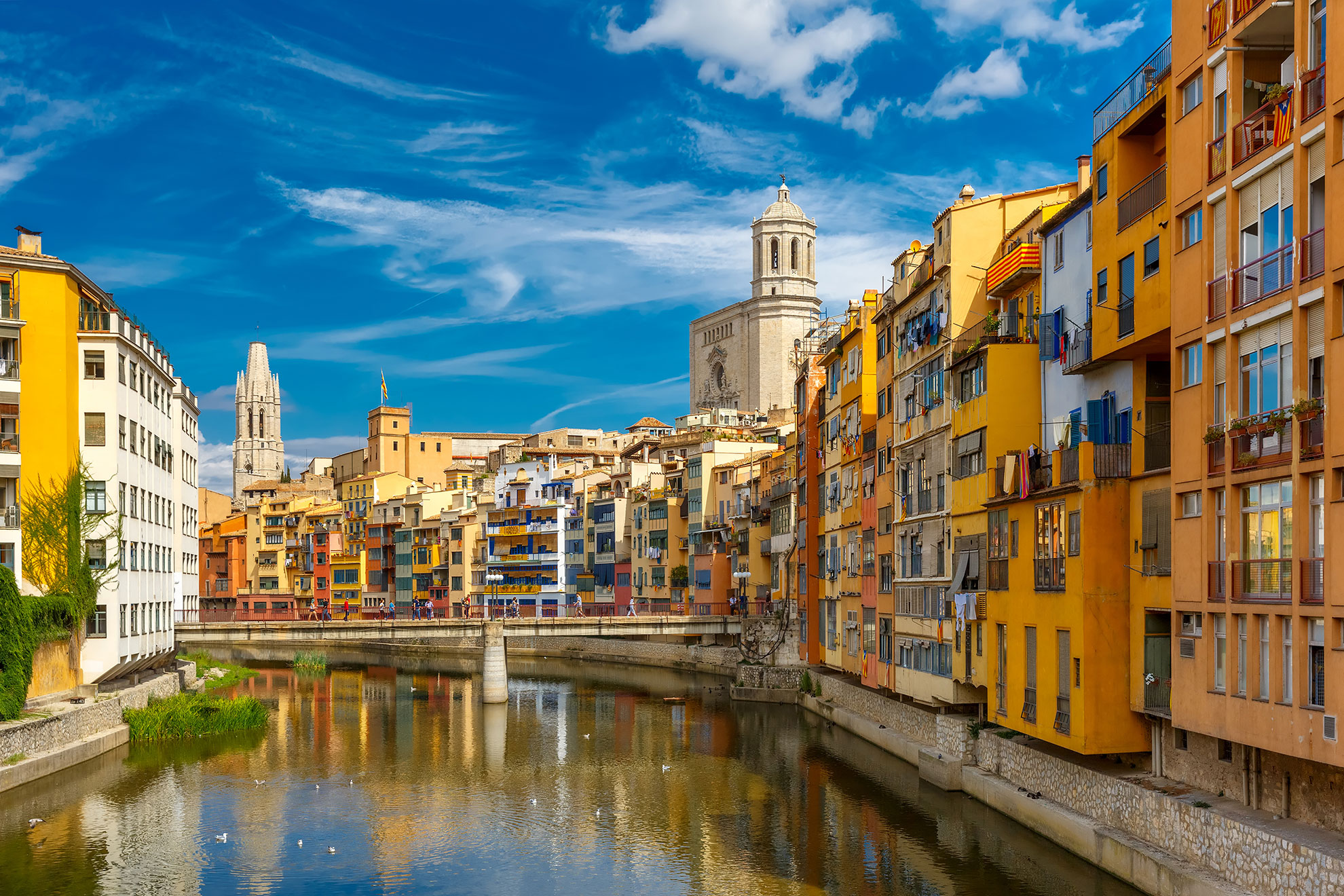 Girona water front, Spain