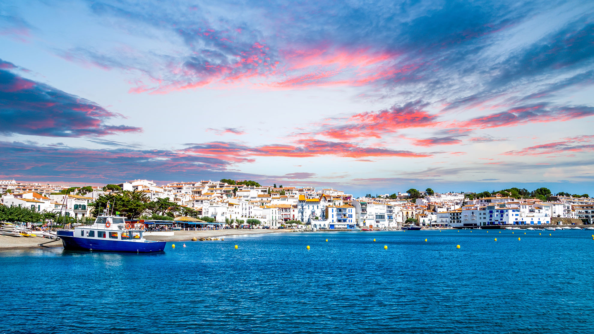 View over Cadaqués, Costa Brava, Spain