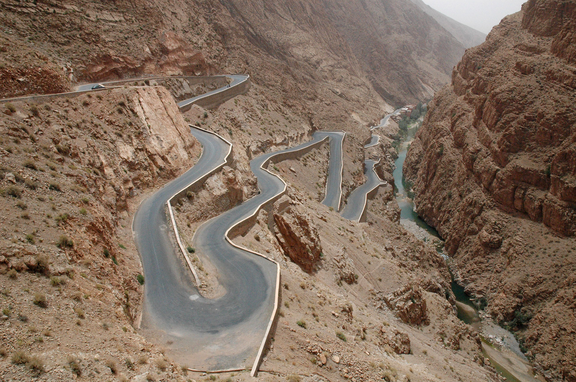 The switchbacks of the Dadès gorges