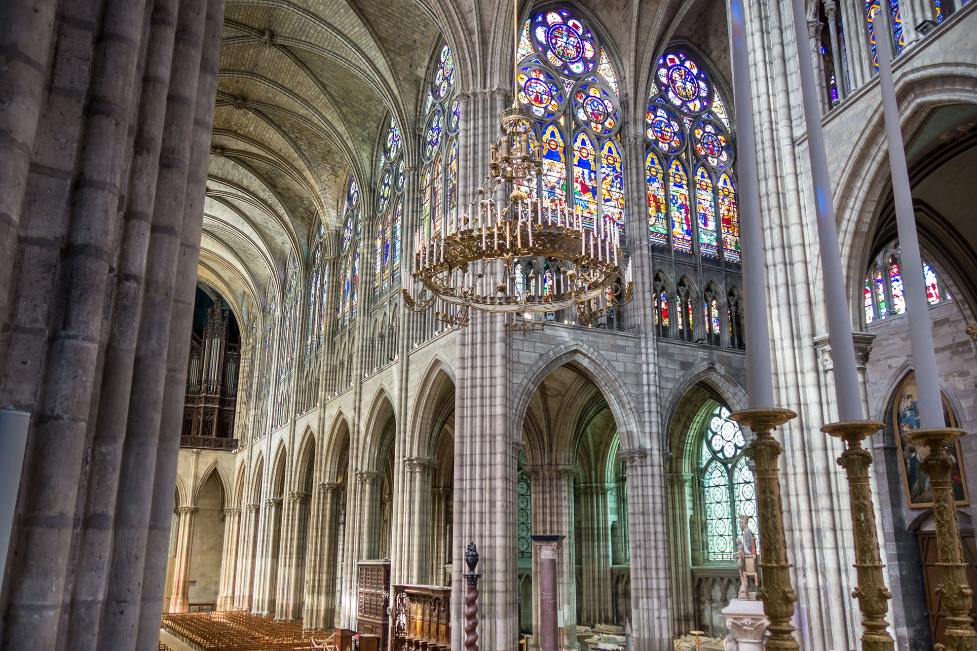 Basilica of Saint-Denis. Interior view