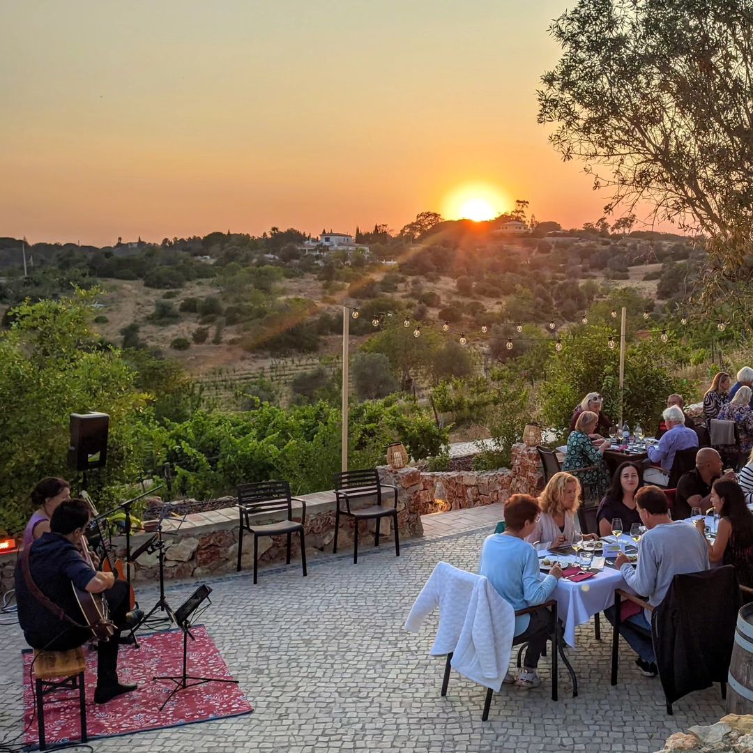 Algarve wine paired with local food — cheese, cured meats and regional produce