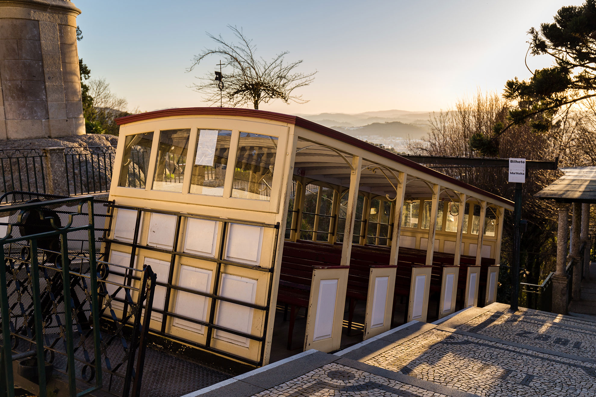 The water-powered funicular at Bom Jesus do Monte, Braga