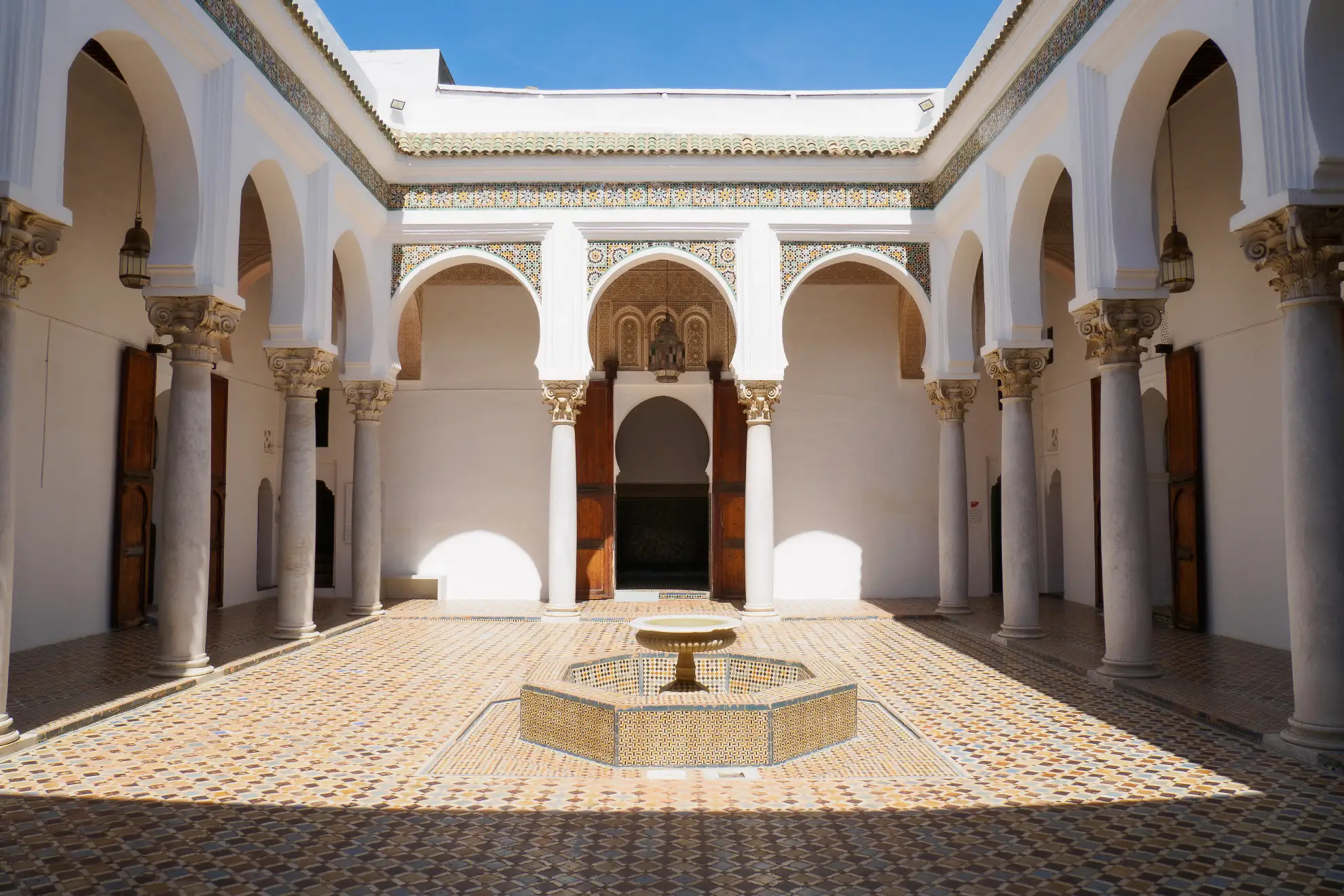 Kasbah Museum palace overlooking Tangier and the Strait of Gibraltar from elevated vantage.