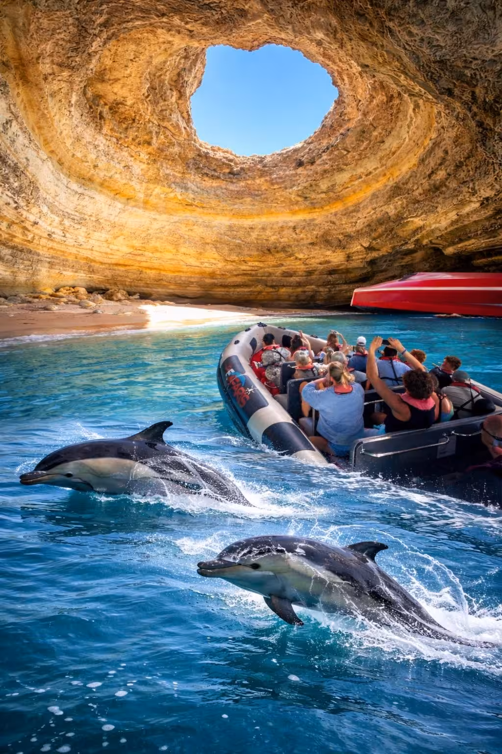 Benagil Cave & Dolphin Watching Boat Tour from Lagos