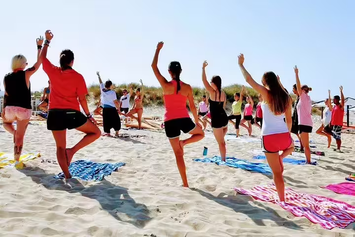 Surf and Yoga Guided Tour in Caparica, Portugal
