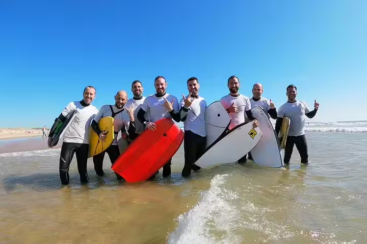 Bodyboard Guided Tour in Costa da Caparica, Lisbon