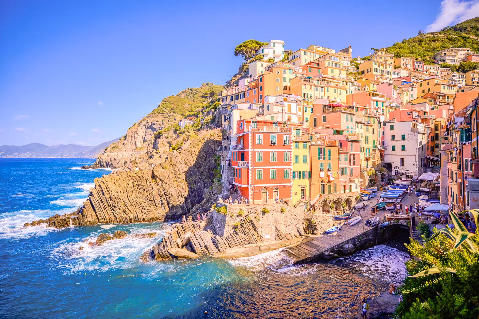 Cinque Terre Full-Day Tour with Street Food & Coastal Views