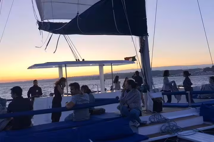 Lisbon Sunset Cruise: 2-Hour Catamaran Tour on Tagus River