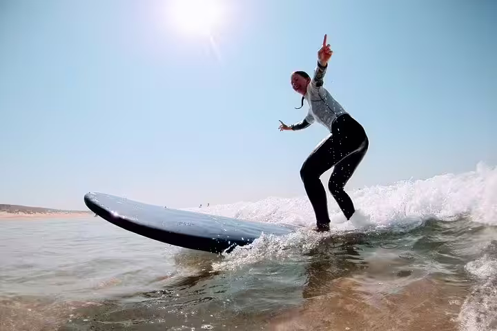 Lisbon Full-Day Surf Experience & Wine Tasting Tour