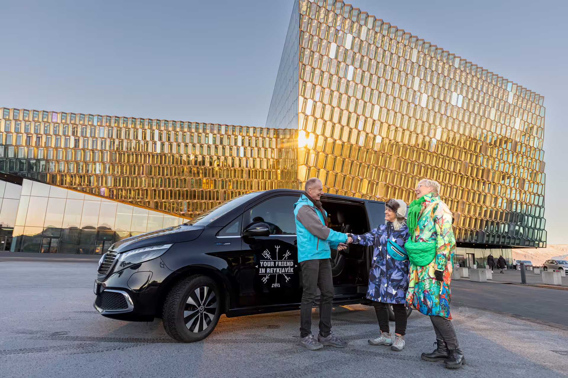 Private 3-Hour Reykjavík Driving Tour — Harpa Concert Hall and Hallgrímskirkja from the vehicle